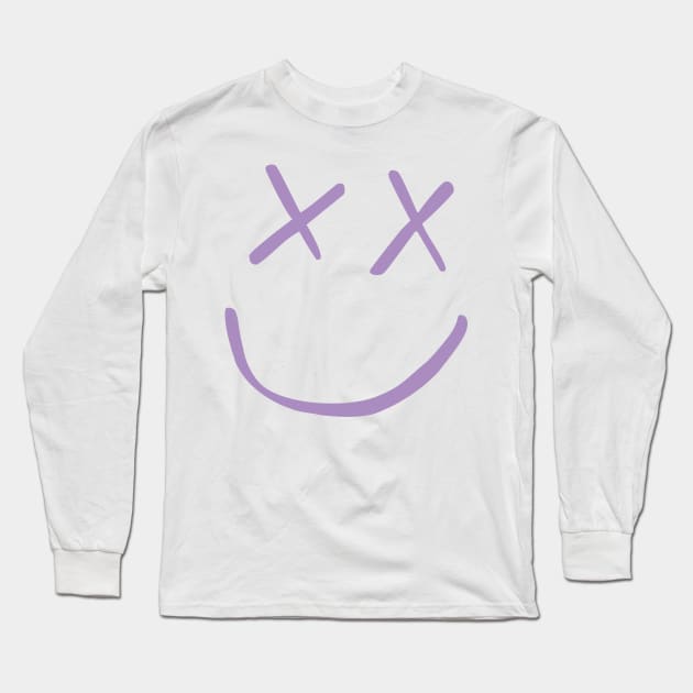 Louis Tomlinson Smiley Purple Long Sleeve T-Shirt by lashton9173
